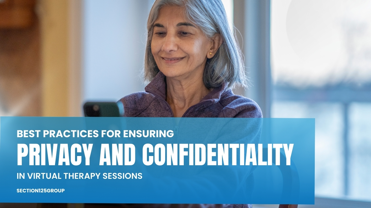 Ensuring Privacy in Virtual Therapy Sessions